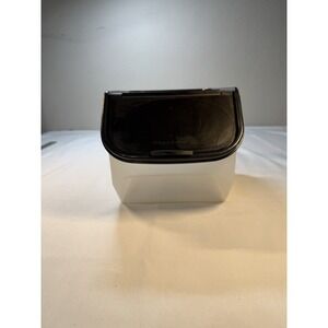Tupperware Modular Mate Access Mate Storage Containers Black Hinged Lid